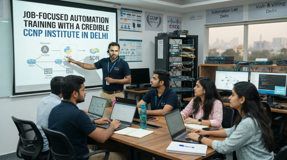 Job-focused Automation Training with a Credible CCNP Institute in Delhi