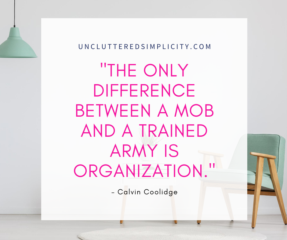 organizing quote calvin coolidge