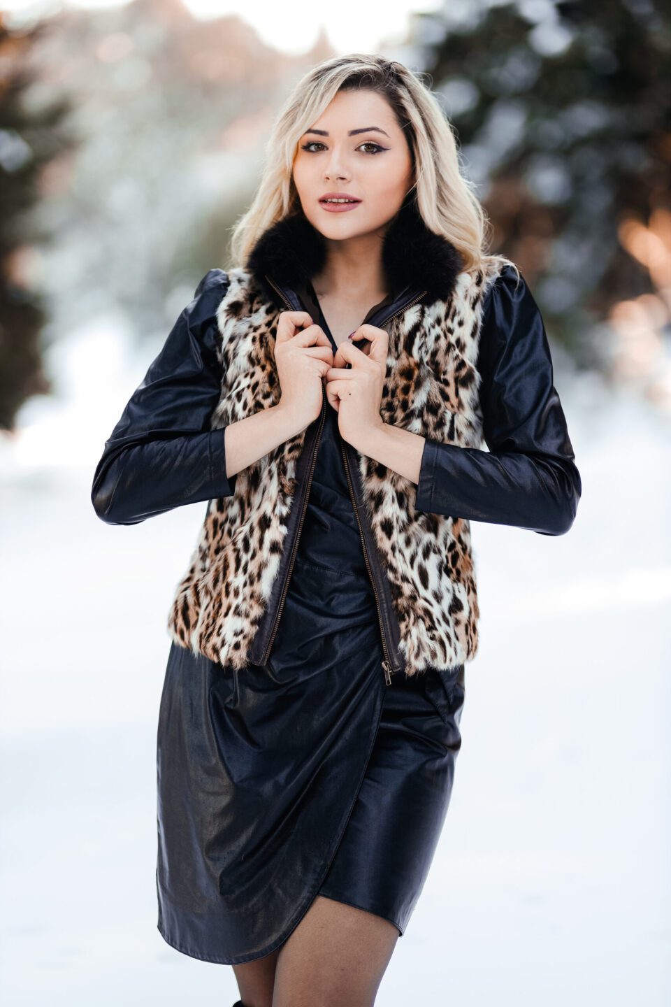 Γούνινo γιλέκο Cat Lynx natural