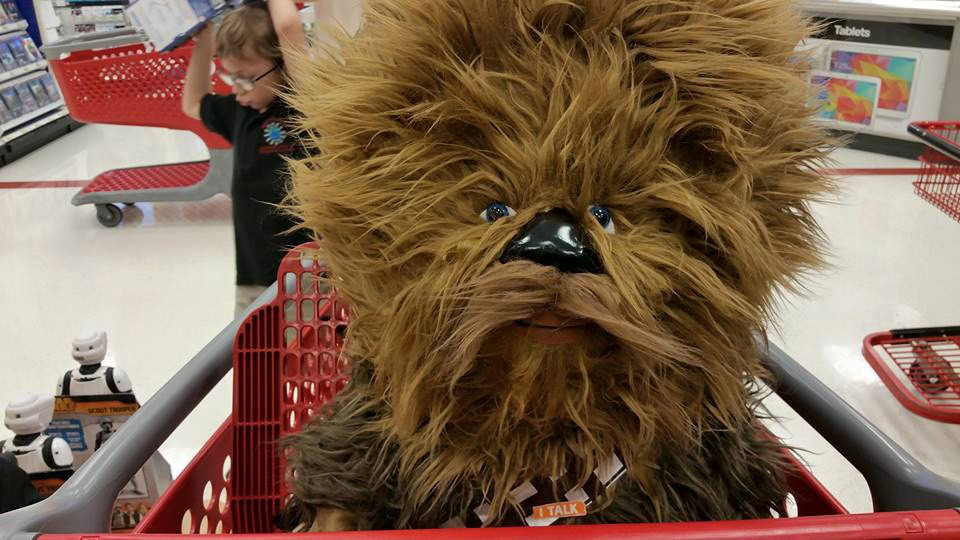 Force Friday Bladebuilder Lightsaber Jedi Global Toy Unboxing 4 Giant stuffed Chewbacca at Target