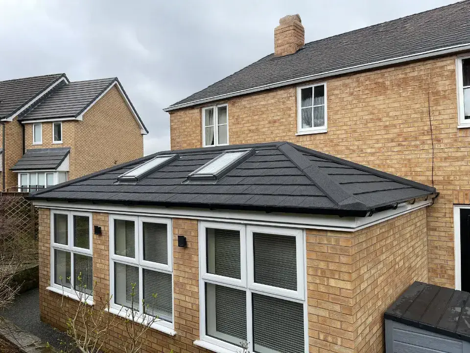 roof lantern installed at conservatory