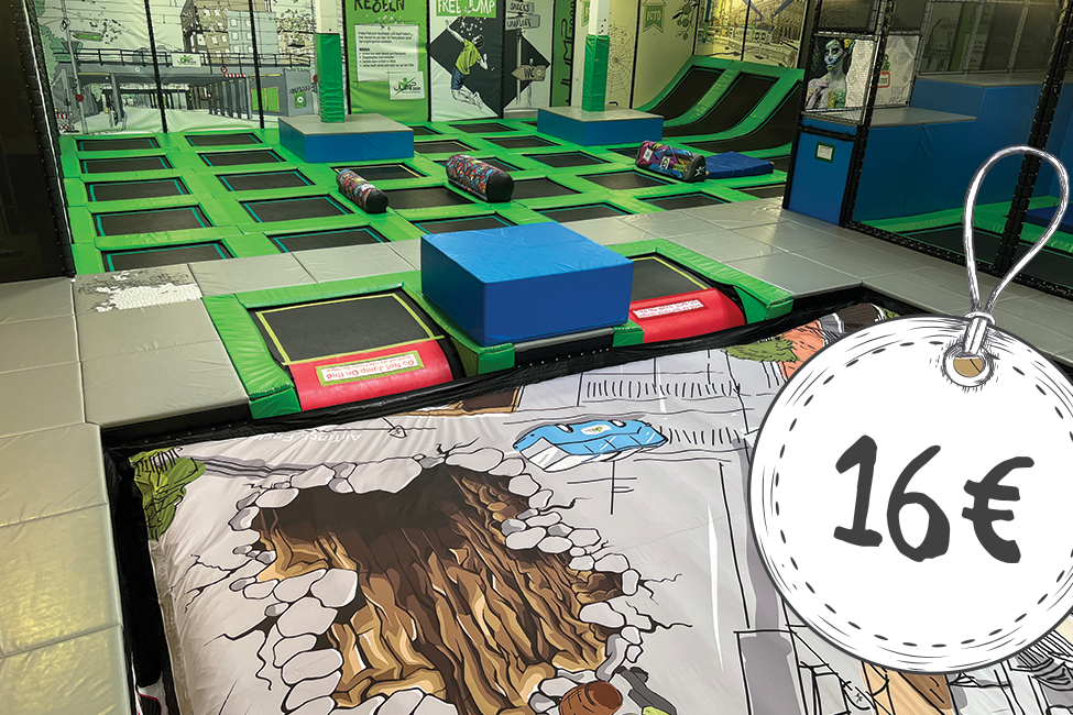 JUMP3000 60 Minuten Parkour und Trampolin