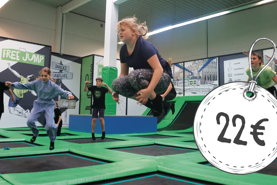JUMP3000 90 Minuten Parkour und Trampolin