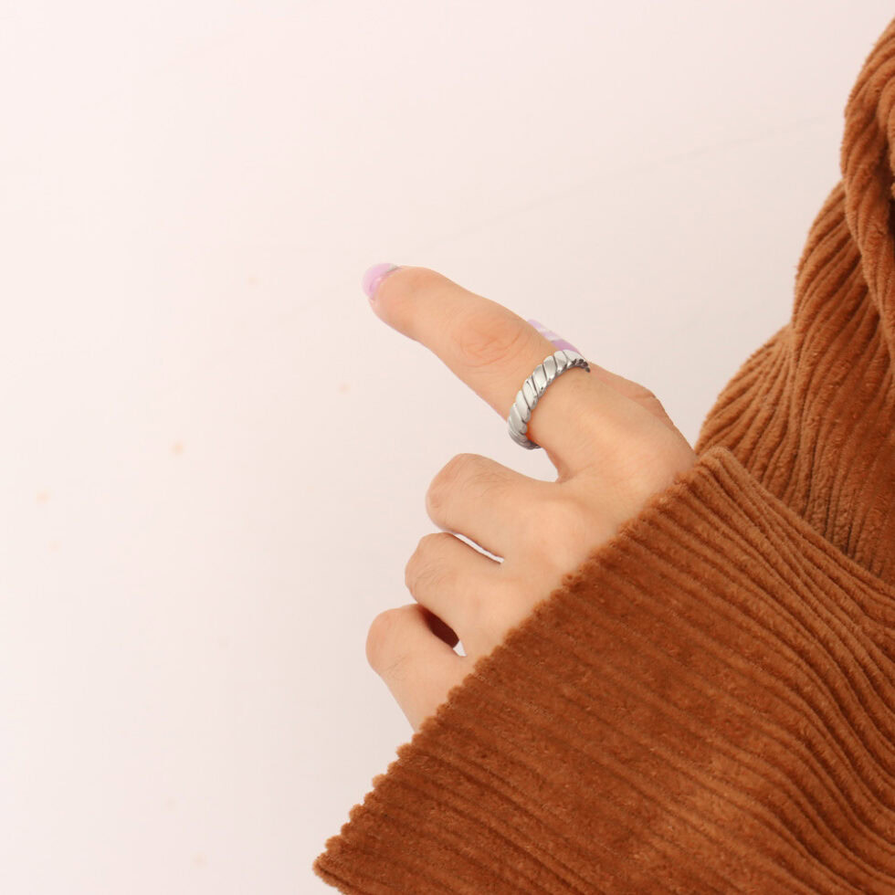 Feng Shui Metal Ring for Career Luck Close-Up