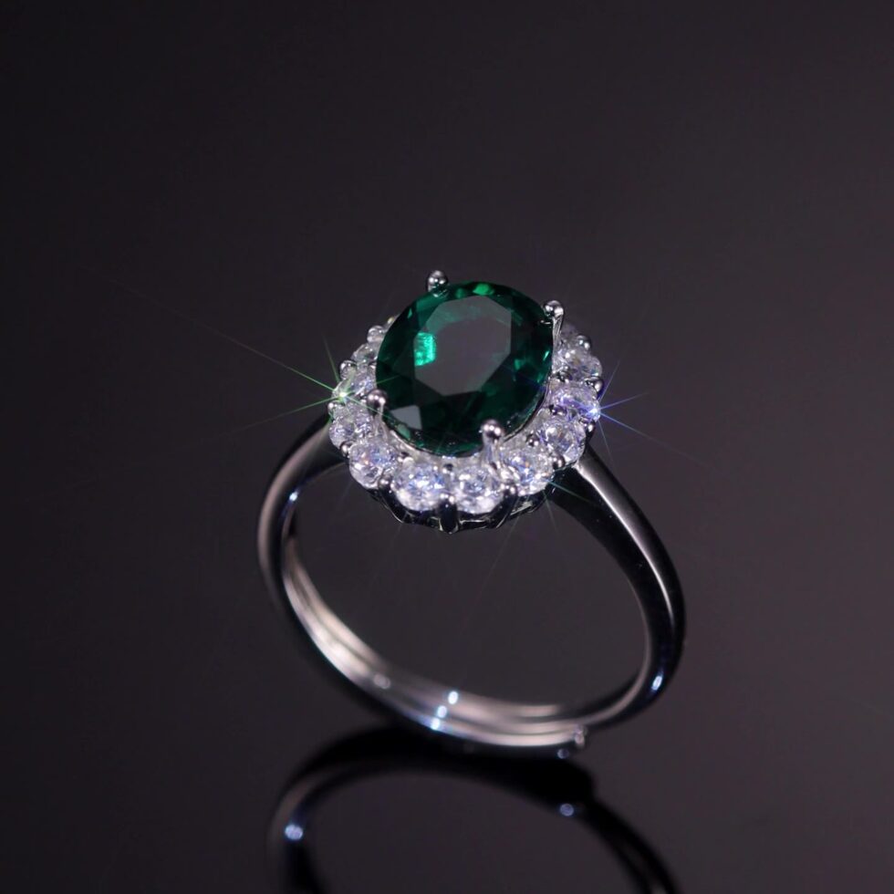 Oval Diamond Macro Close-Up