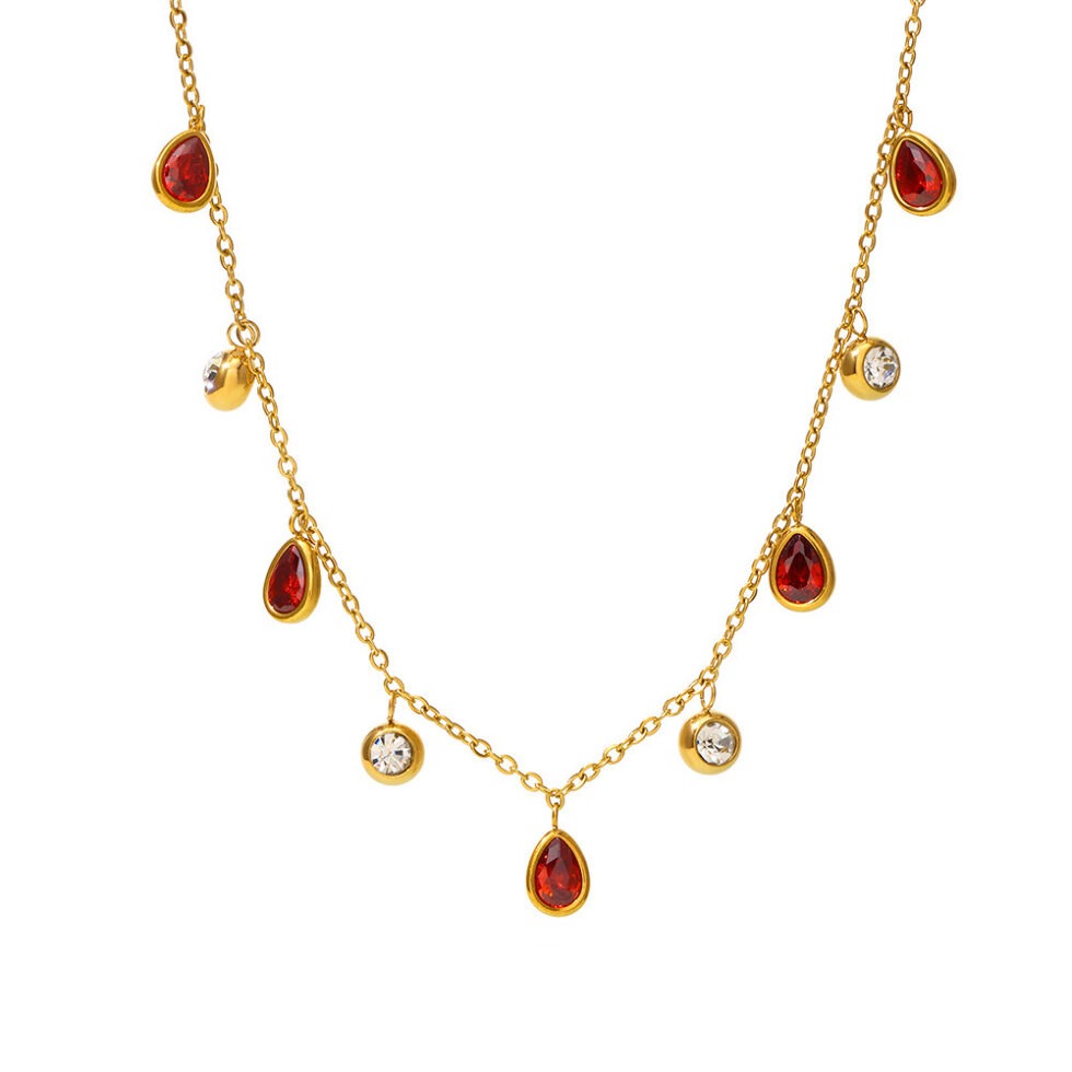 Designer with white zircon