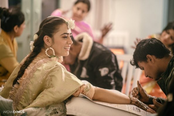 Mehendi ceremony of a muslim wedding
