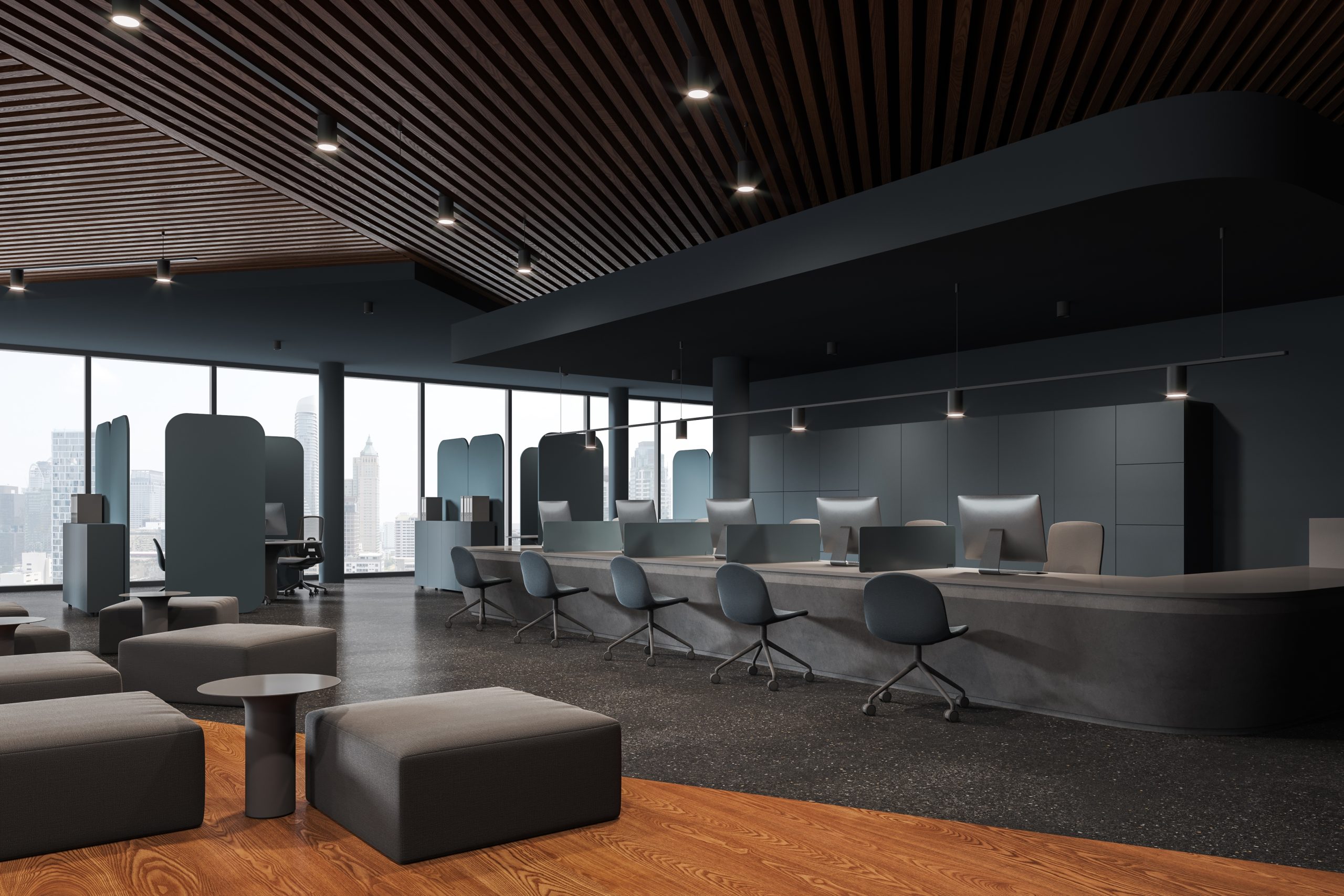 Professional bank fit-out.