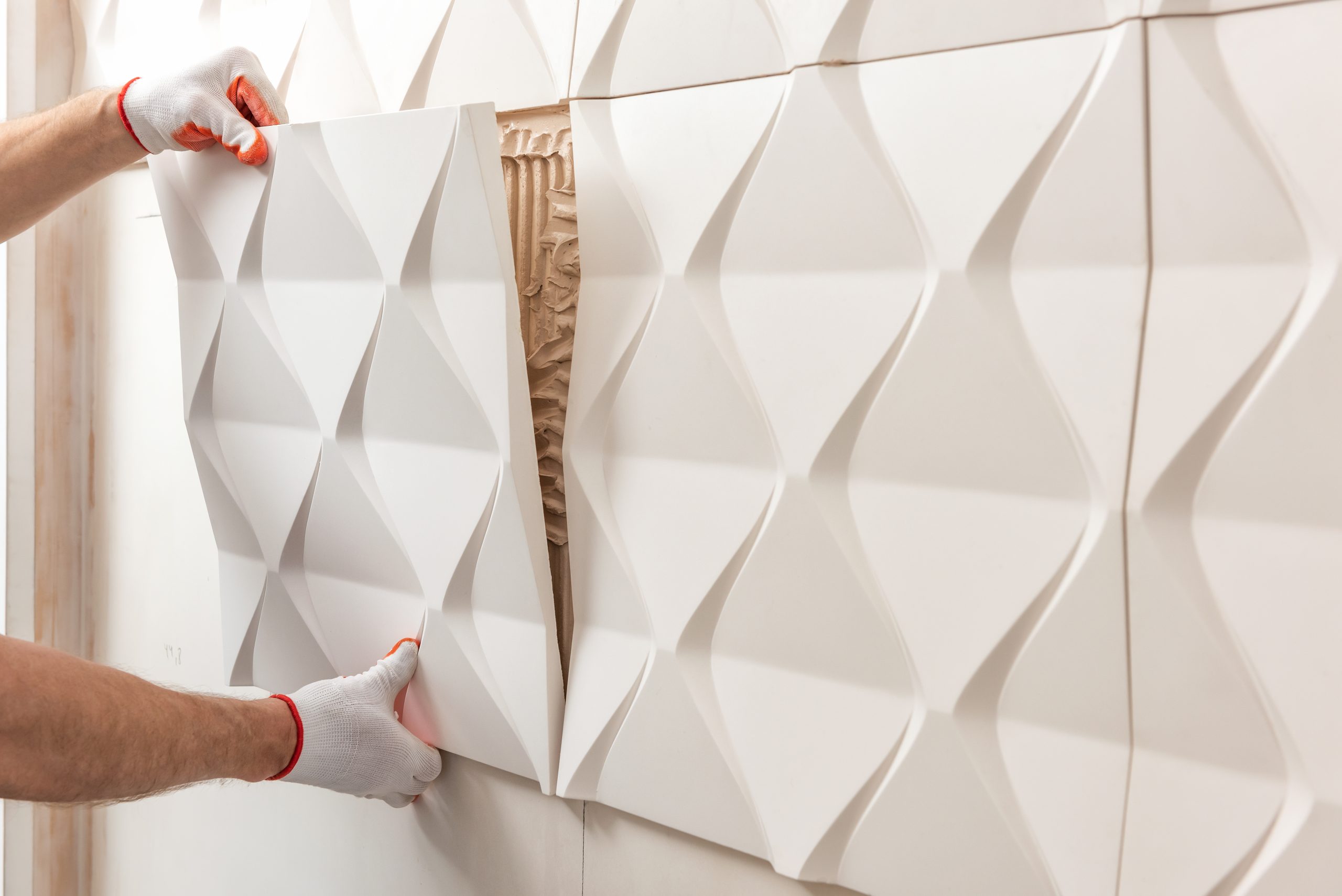 custom wall paneling. 