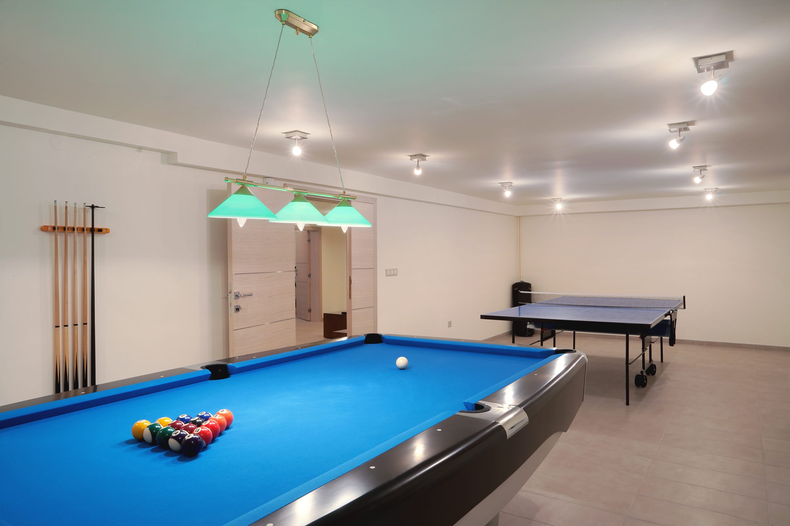 home game room fit-out.