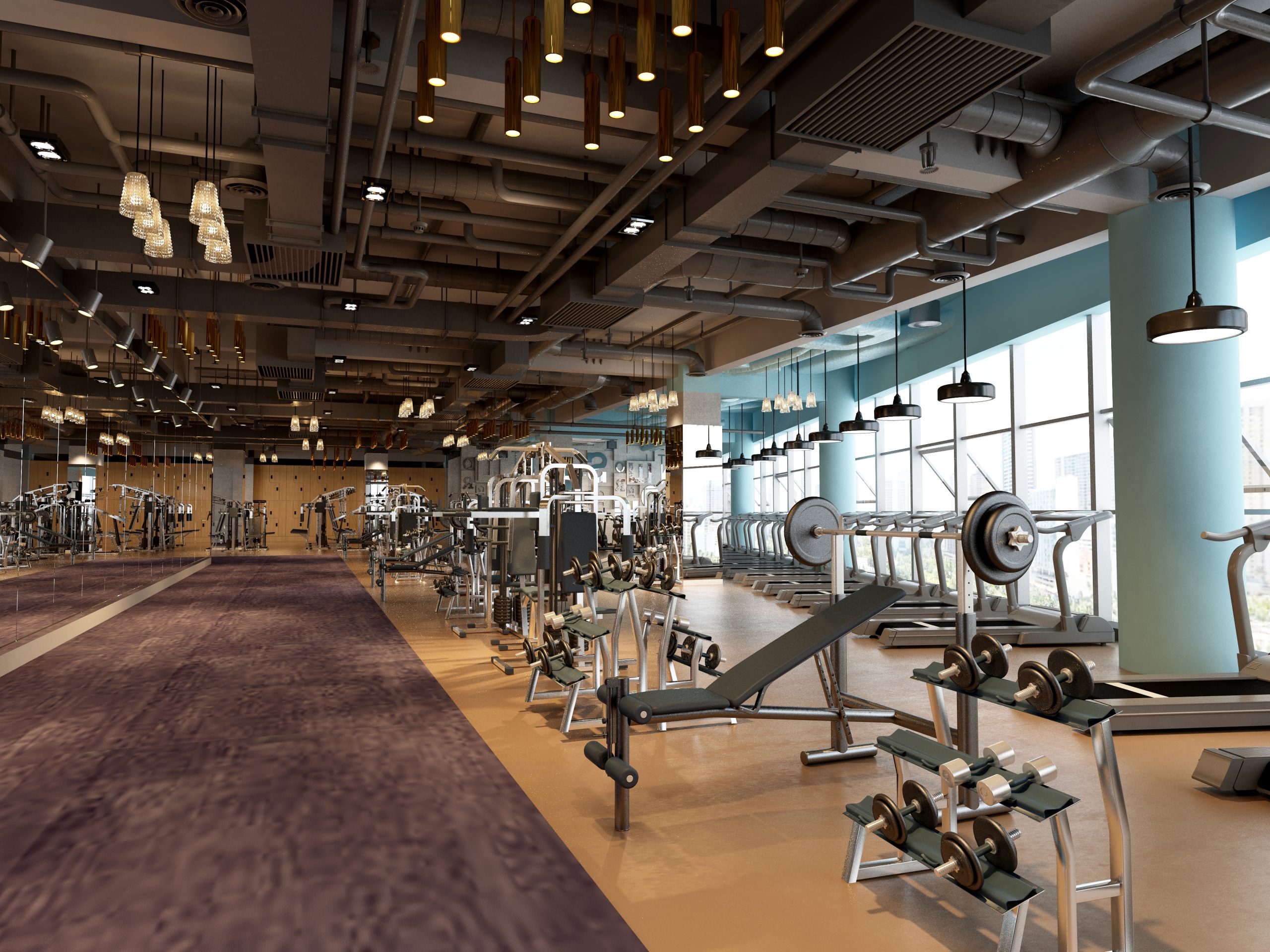 Custom gym fit-out.
