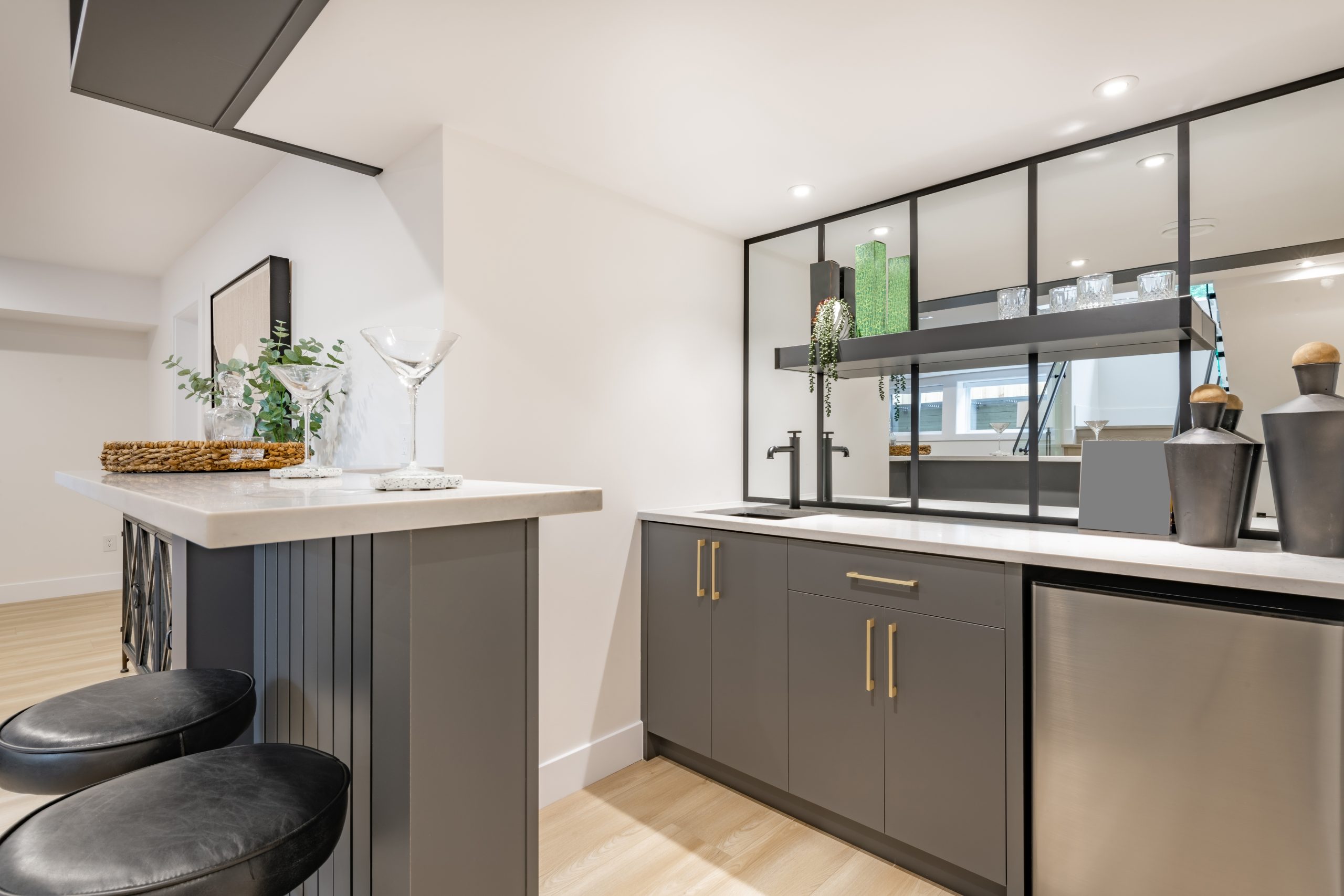 home bar and cellar fit-out.