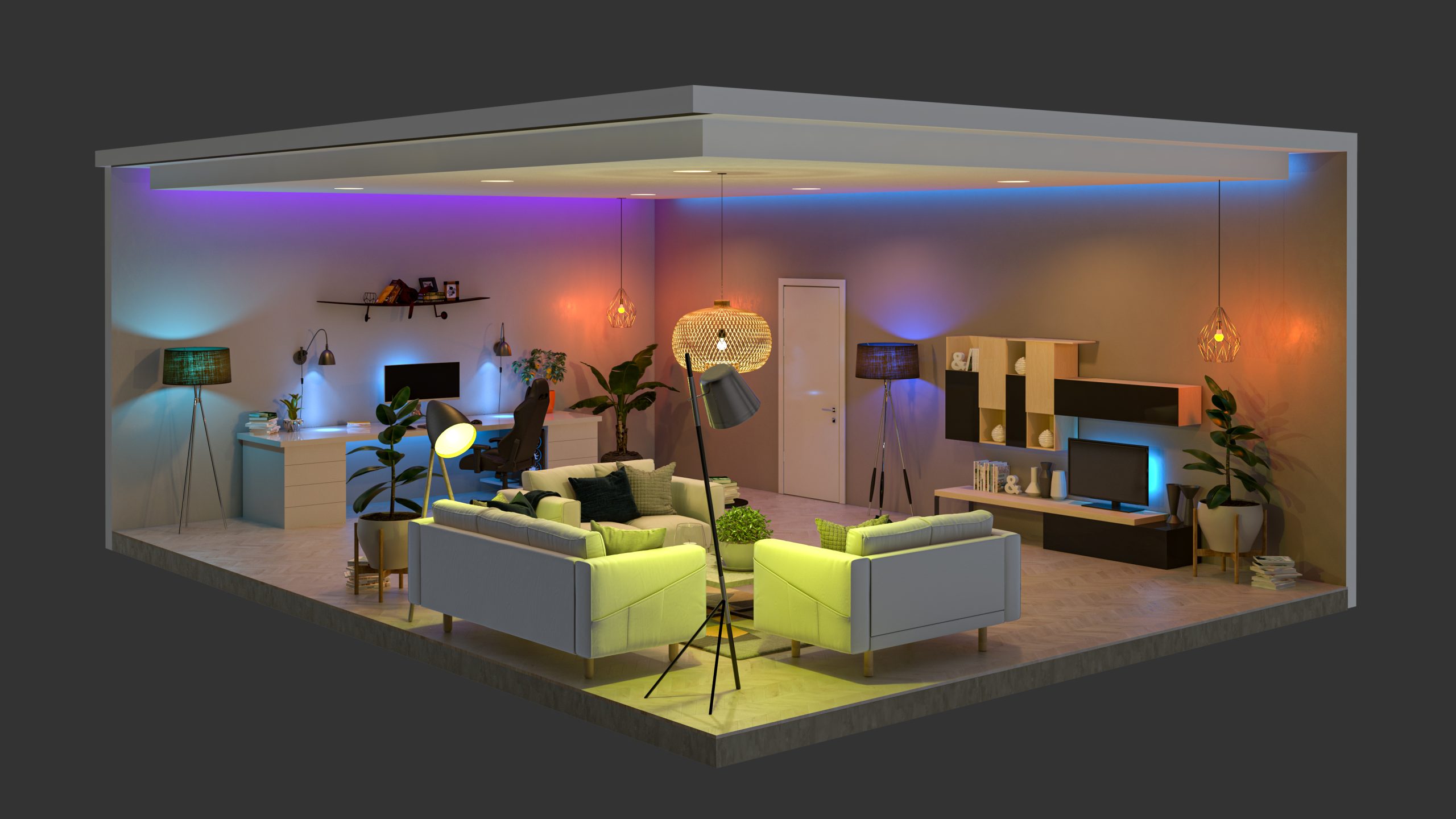 home game room fit-out.