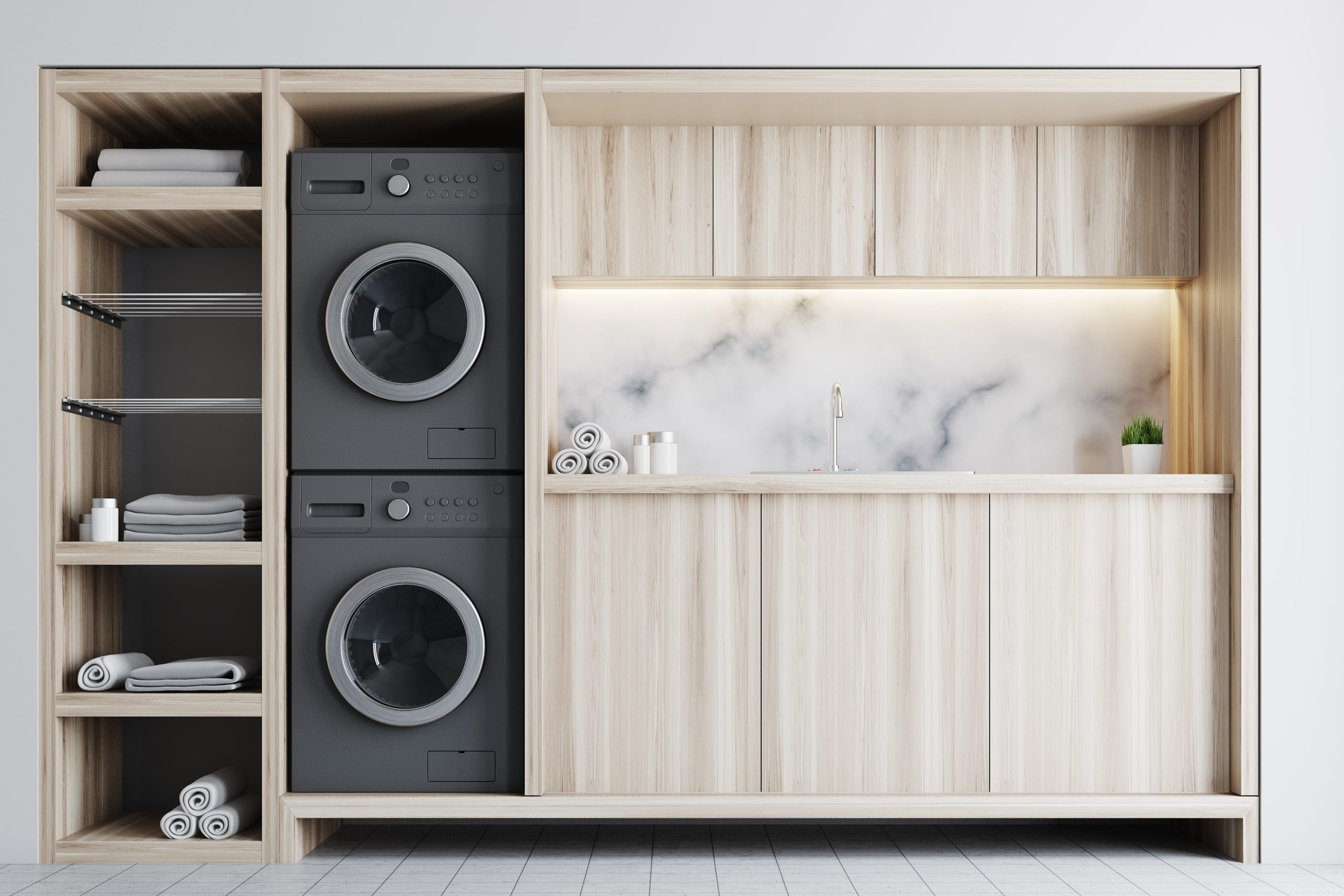 custom laundry room fit-out.