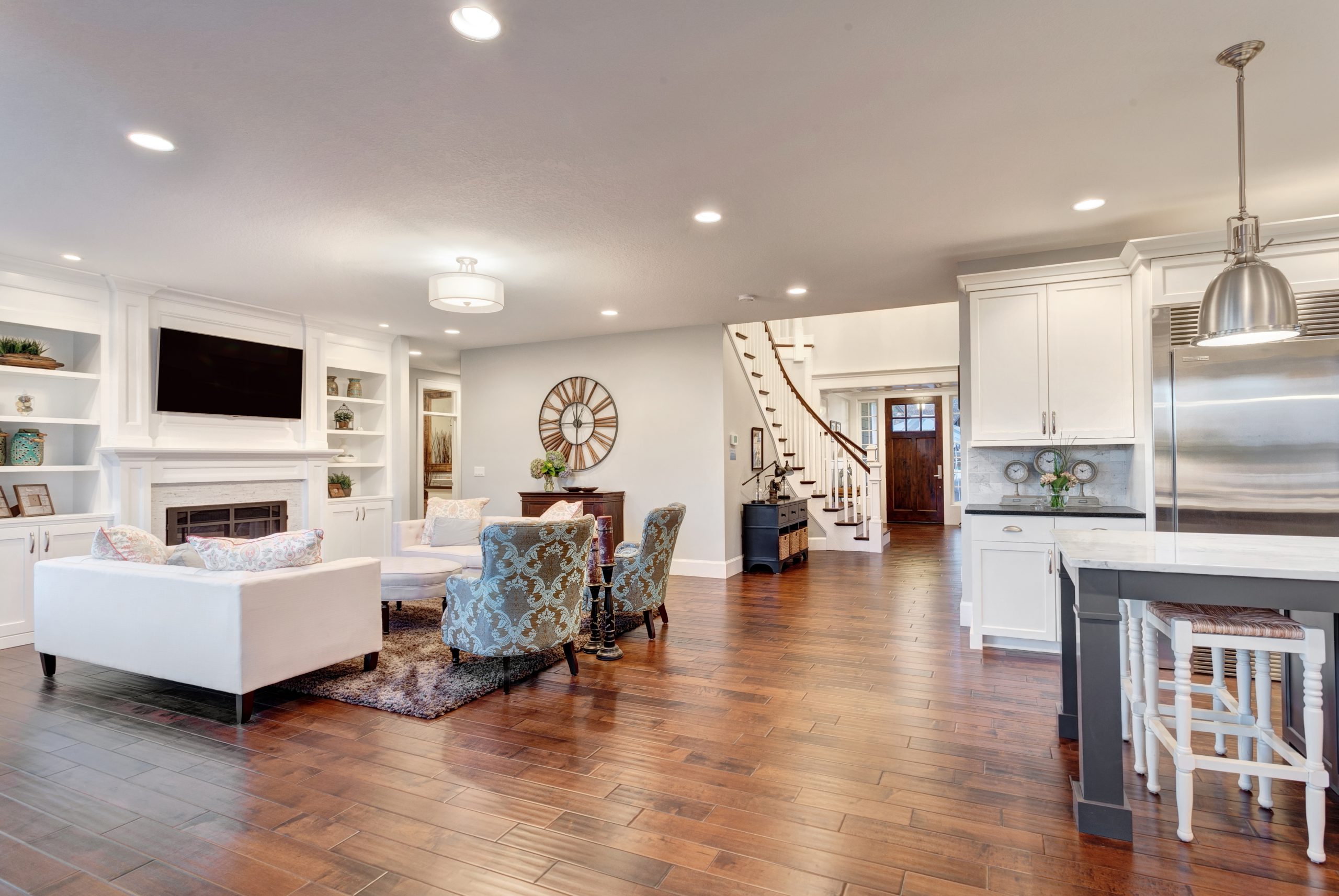living room renovation.