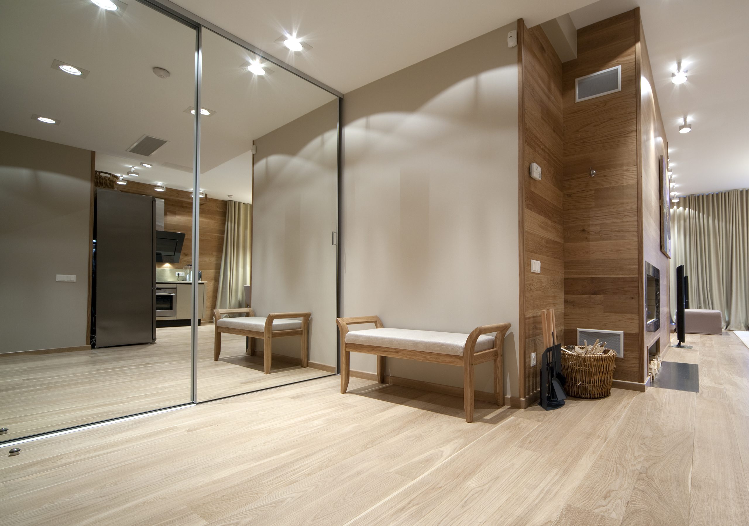 custom wall paneling. 