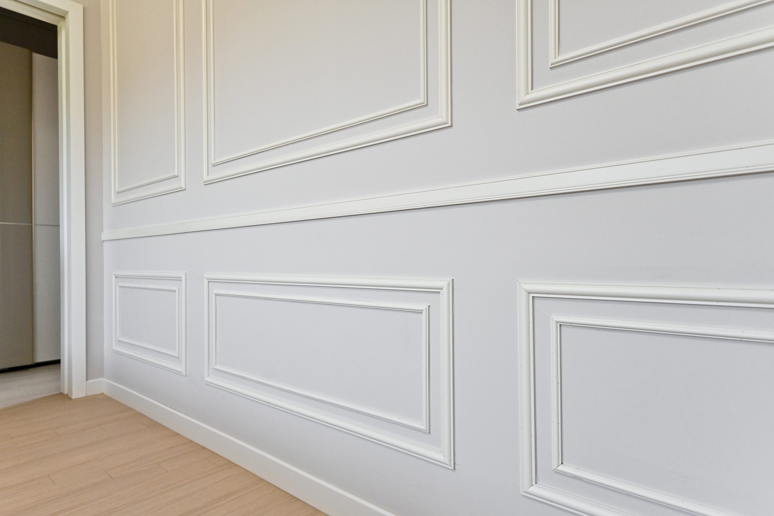 custom wall paneling. 
