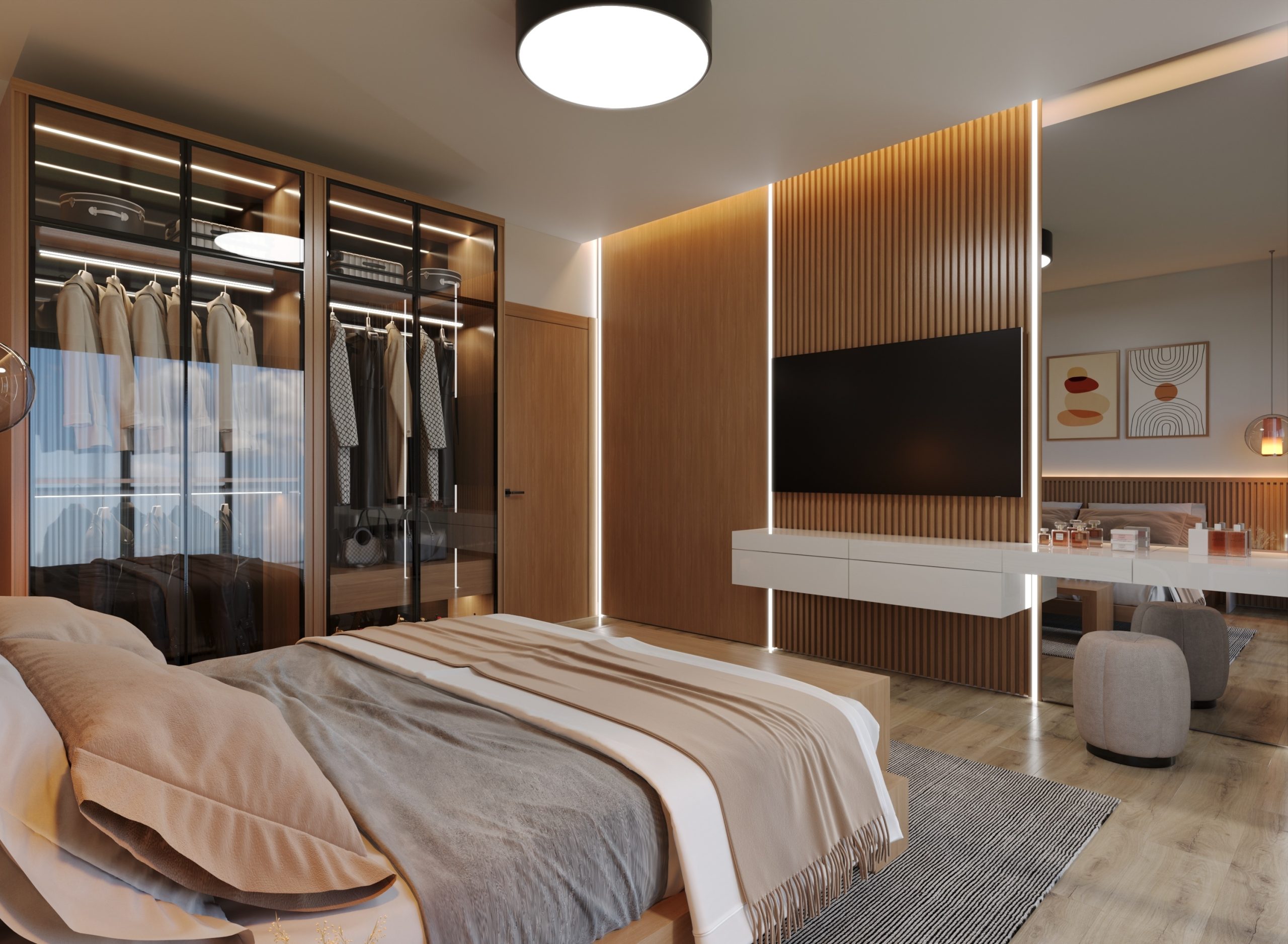 custom wall paneling.