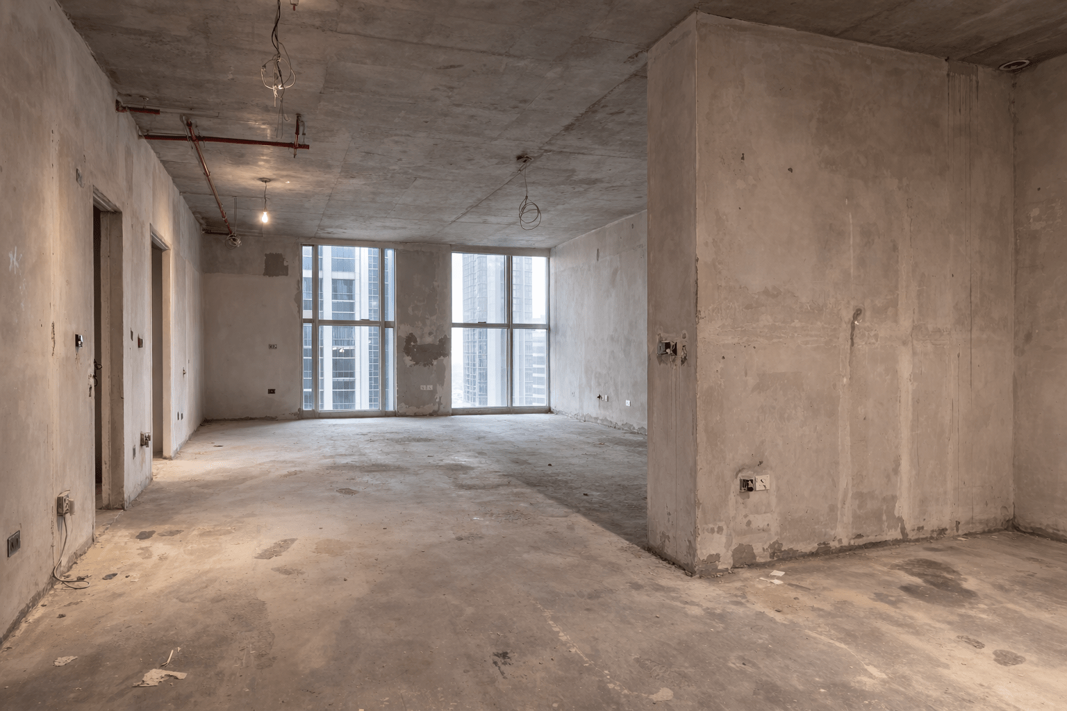 this is how apartment looked before fit-out