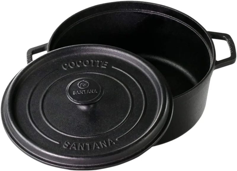 Caçarola Cocotte 24 Cm Forno Holandês Ferro Fundido Santana