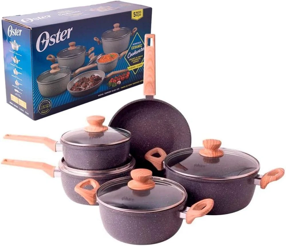 Oster Conjunto de Panelas Marble Edition 5 Peças