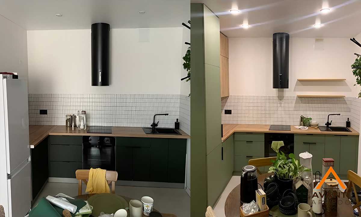 Modifica corpo cucina a Macerata – confronto prima e dopo