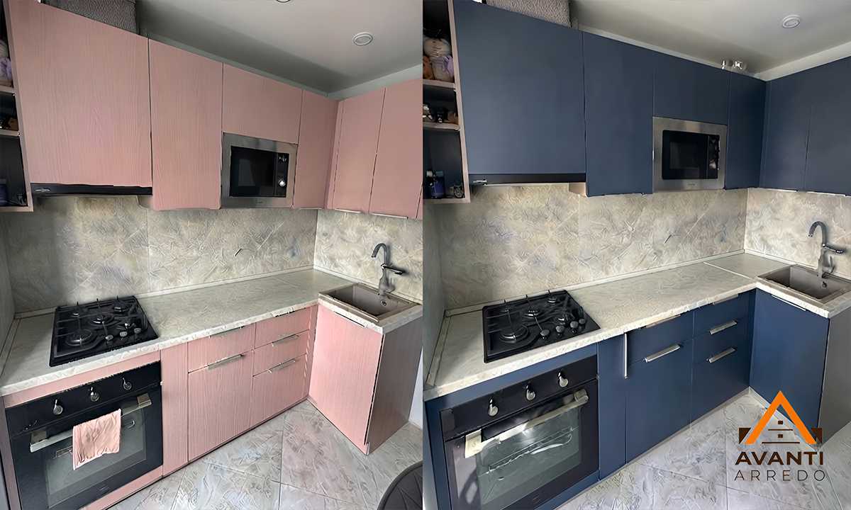 Cambio ante cucina a San Severino Marche: risultato prima/dopo
