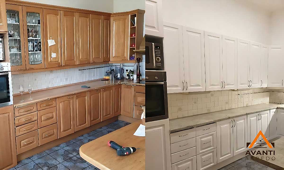 Sostituzione top cucina ad Ancona – prima e dopo dell'intervento