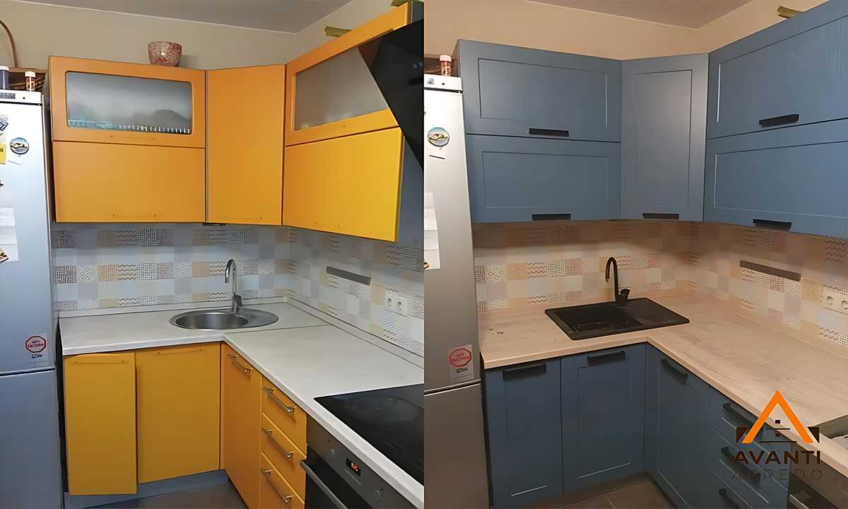 Nuovo piano cucina a Jesi: confronto prima/dopo