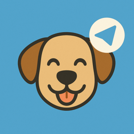 Логотип телеграмм бота - Телеграм-бот для прогулок с собаками: DogMeet - Знакомства