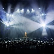 Starlight Express Bühnenbild mit Dampflok Rusty