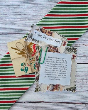 Artisan Quilt Tile Set | Folk Forest