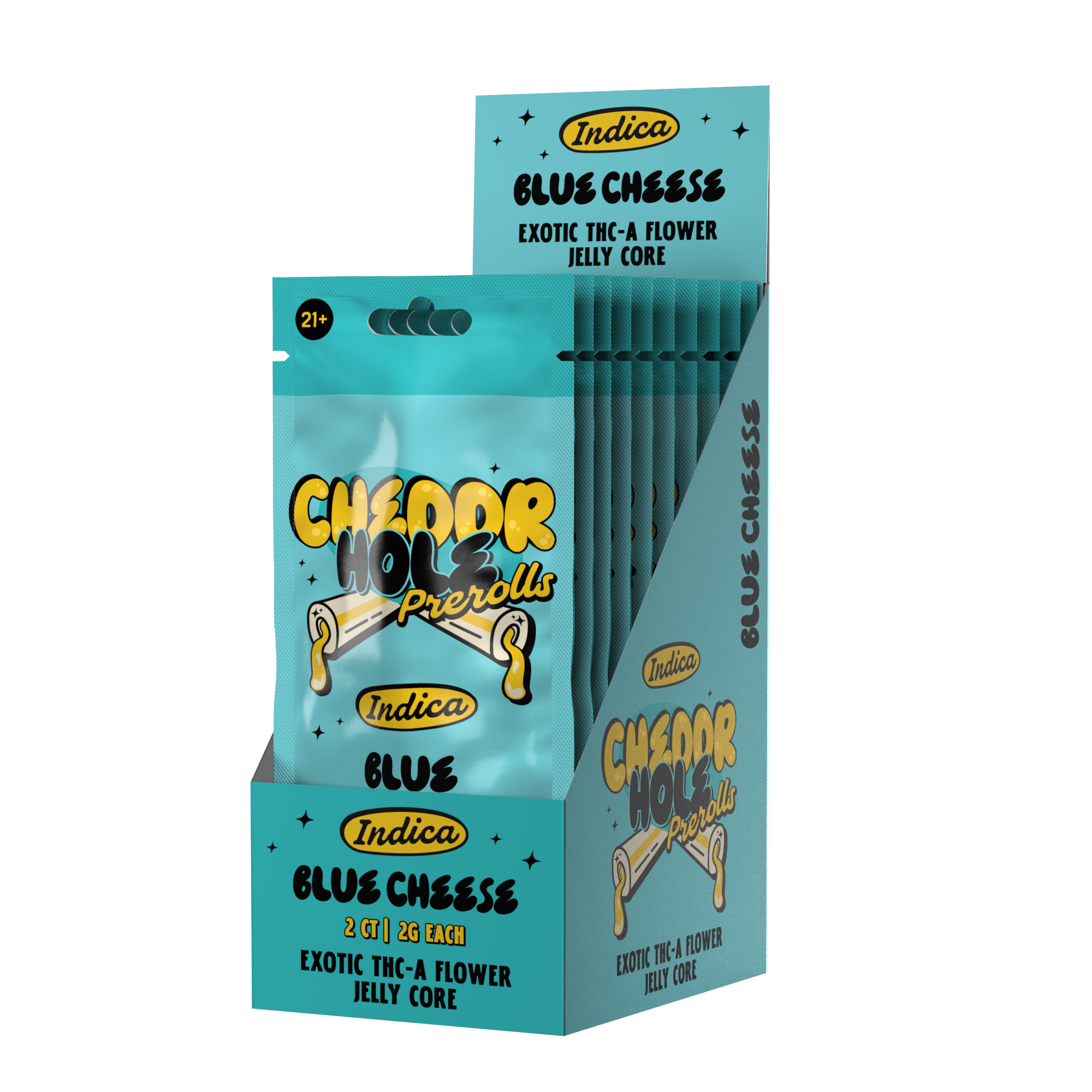 2g - 2ct Hash Holes - BLUE CHEESE - Indica wholesale – Dizzle Dist