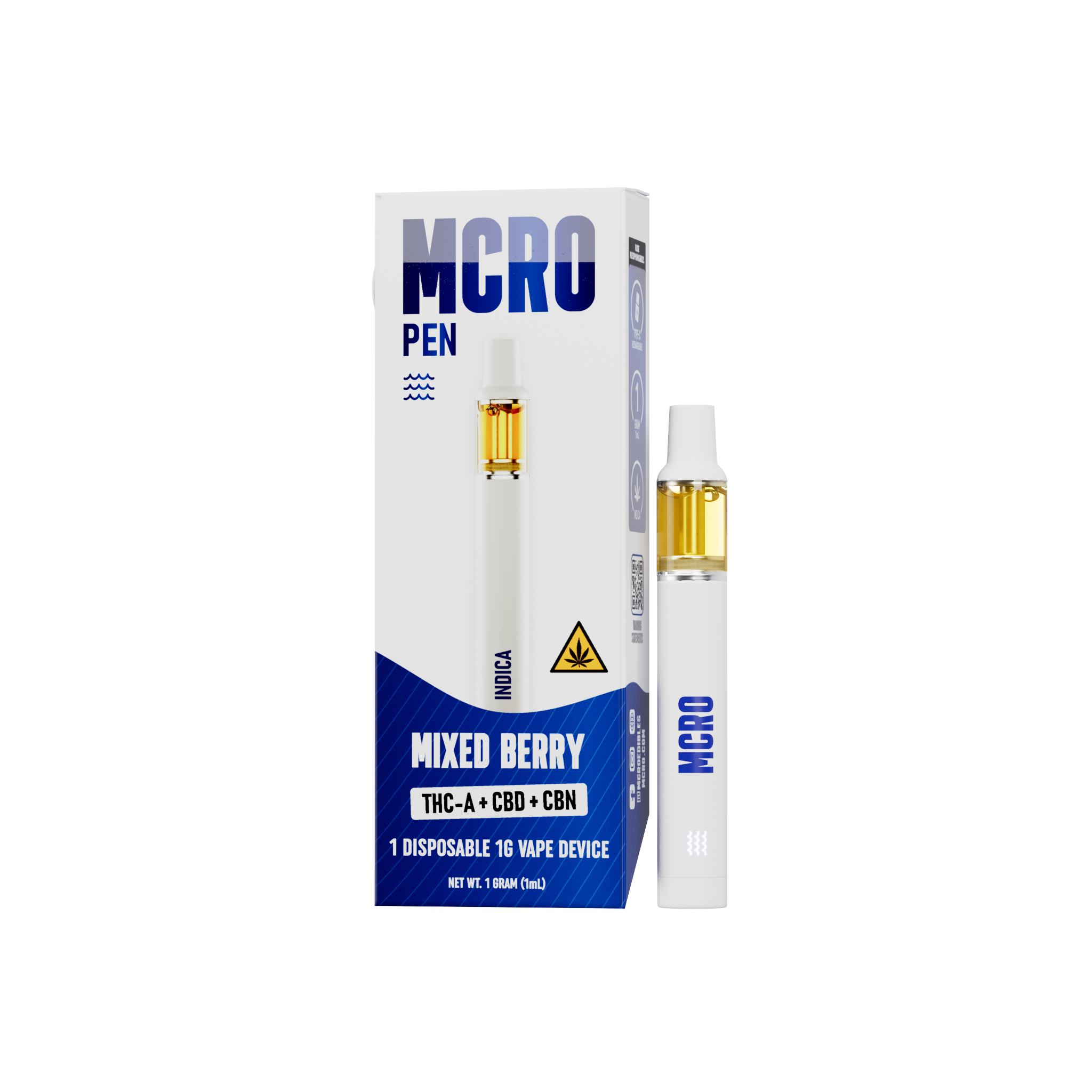 1g Disposable - MIXED BERRY - Indica wholesale – Dizzle Dist