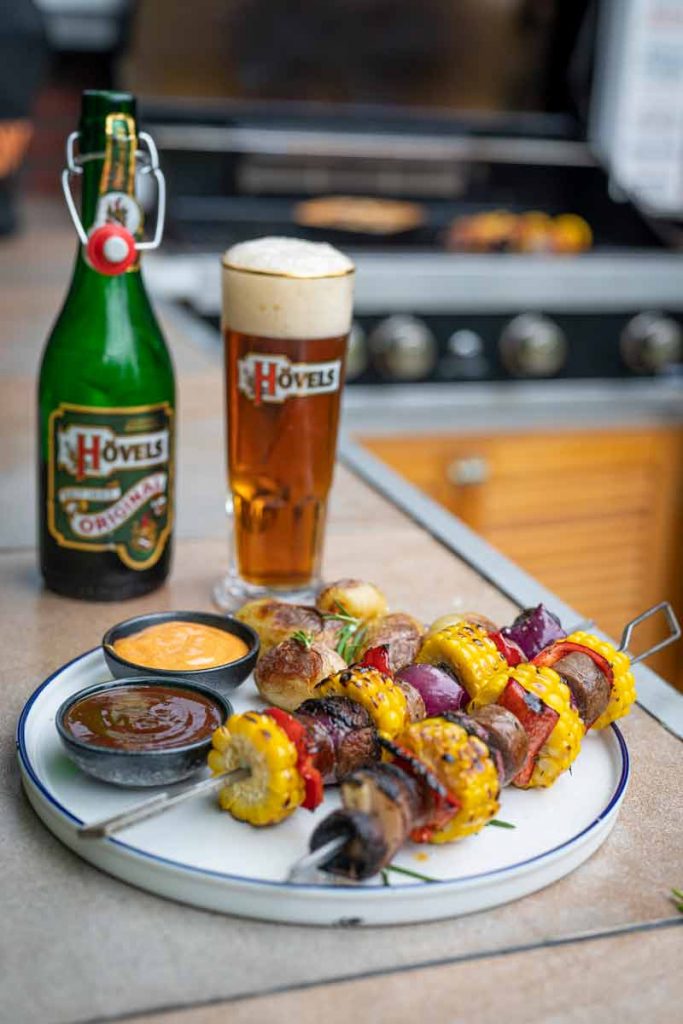 Bratwurst Gemüse Spieße Rezept