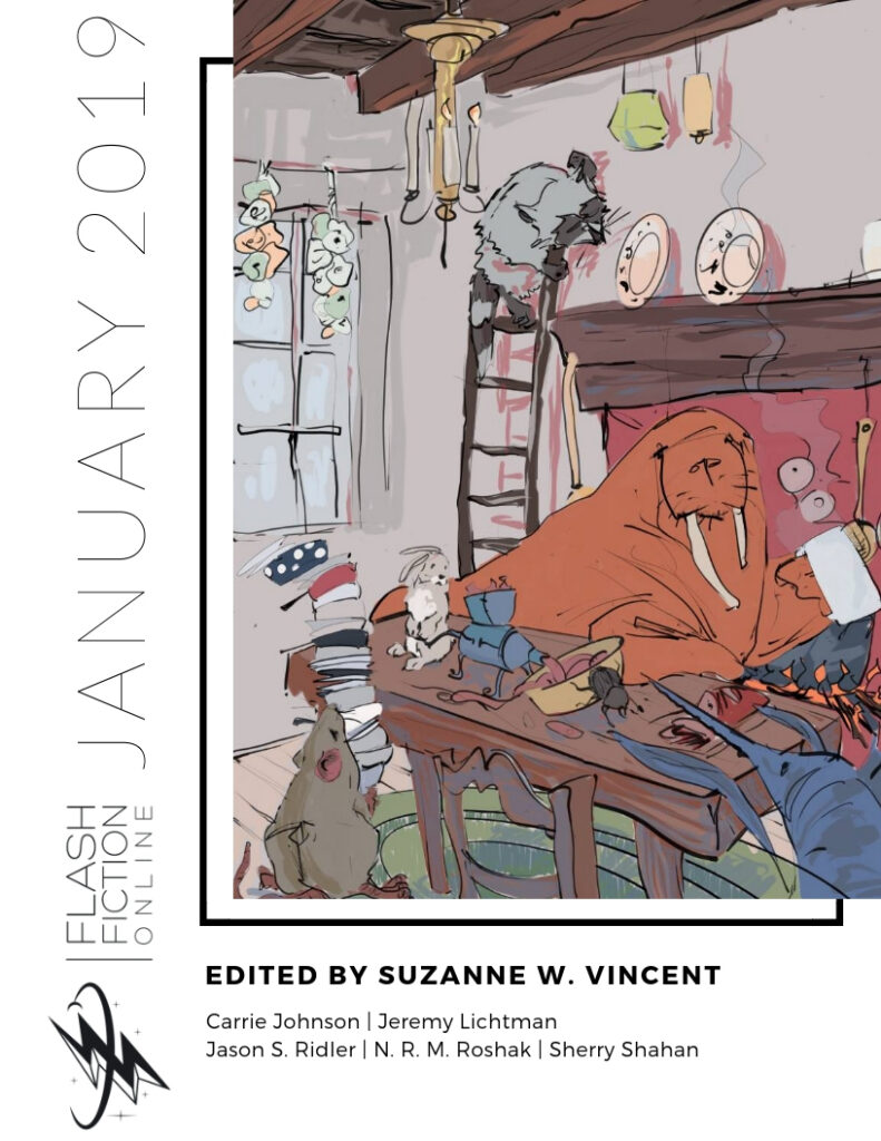 Walrus eating exotic foods