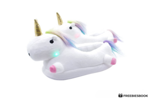 Free Glowing Unicorn Slippers Womens LED