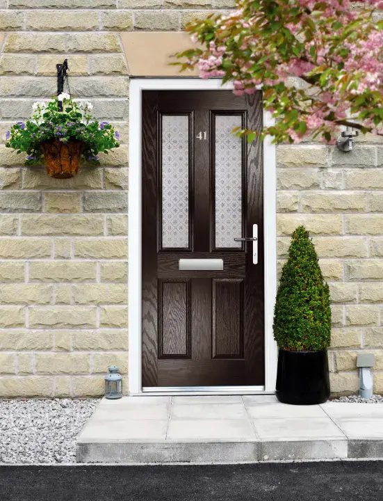 brown composite door
