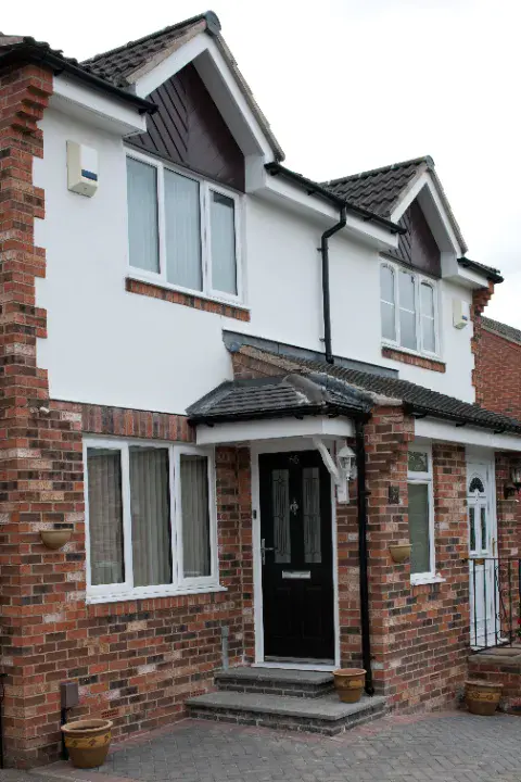 door with canopy