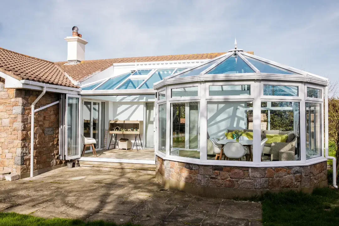 p shape conservatory