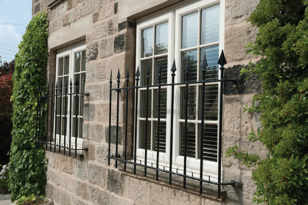 white casement windows