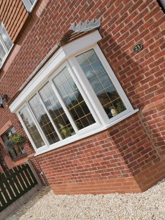 white bay window