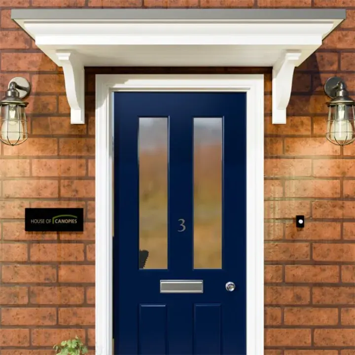 door with canopy