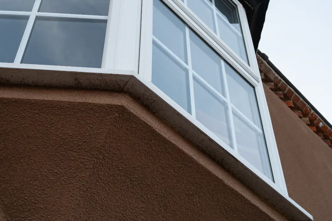 white bay window