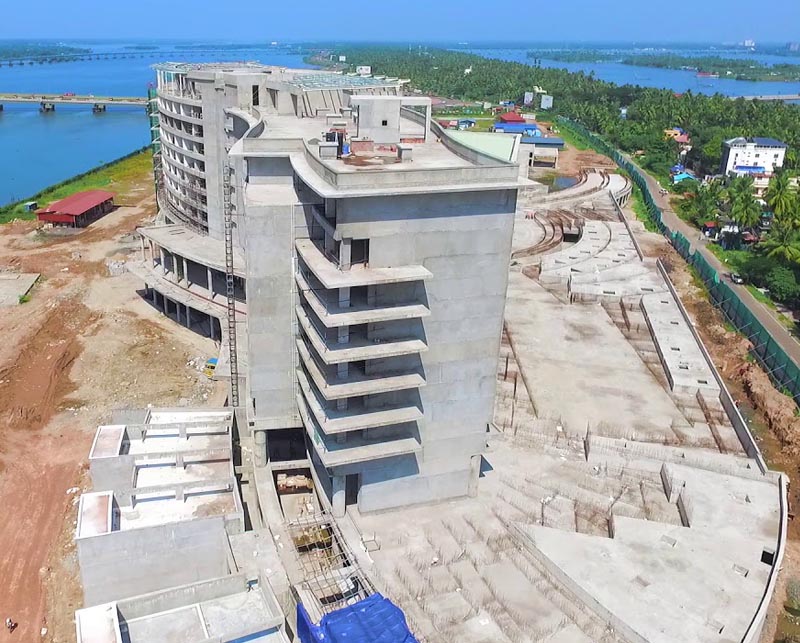 Grand Hyatt commercial project executed using Ideal Drymix solutions