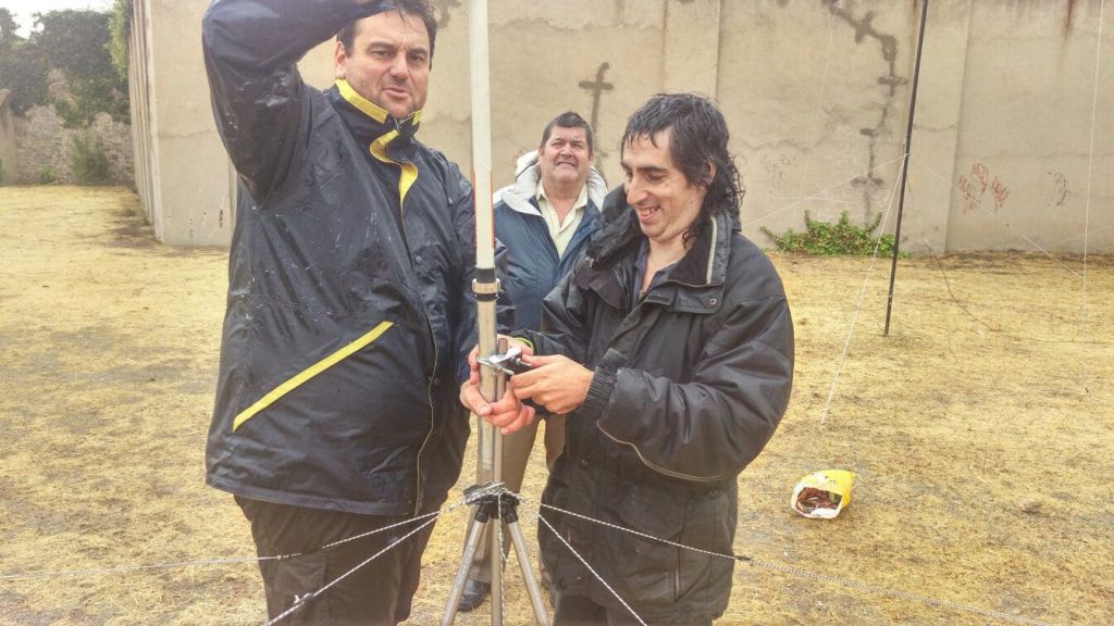 2ª Prueba de antenas en el Cerro los Ángeles