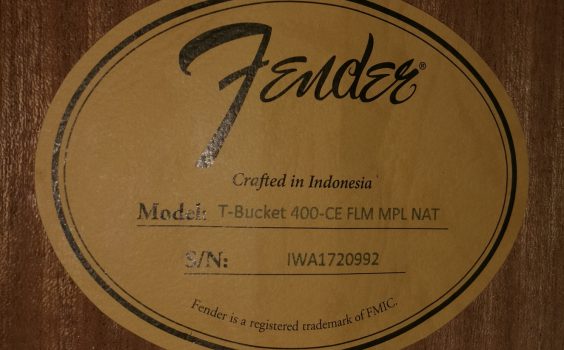 FENDER T-BUCKET 400CE FLM NATURAL