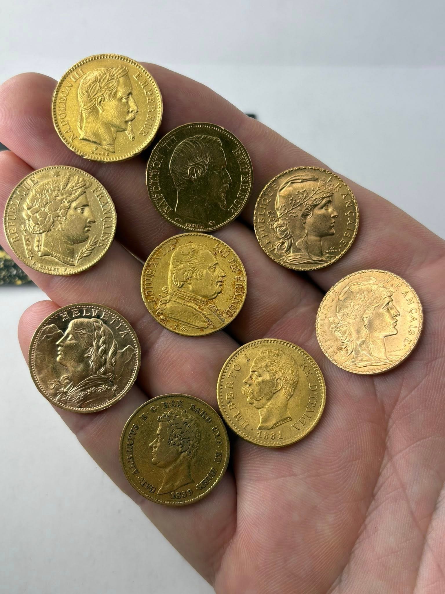 Pièces d’or 20 francs Napoléon, Cérès et Coq — rachat à Mougins
