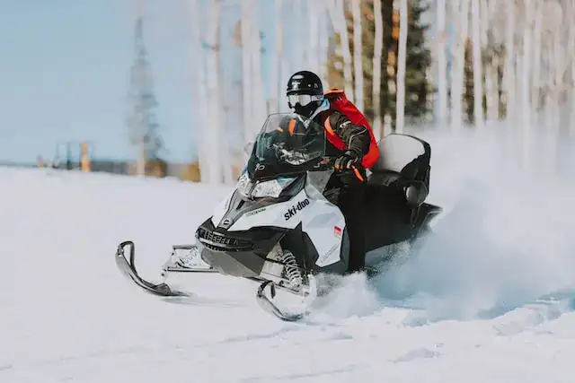 Snowmobile at Little Bear