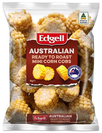 EDGELL CORN COBS MINI READY TO ROAST 2KG Pack Size: 6